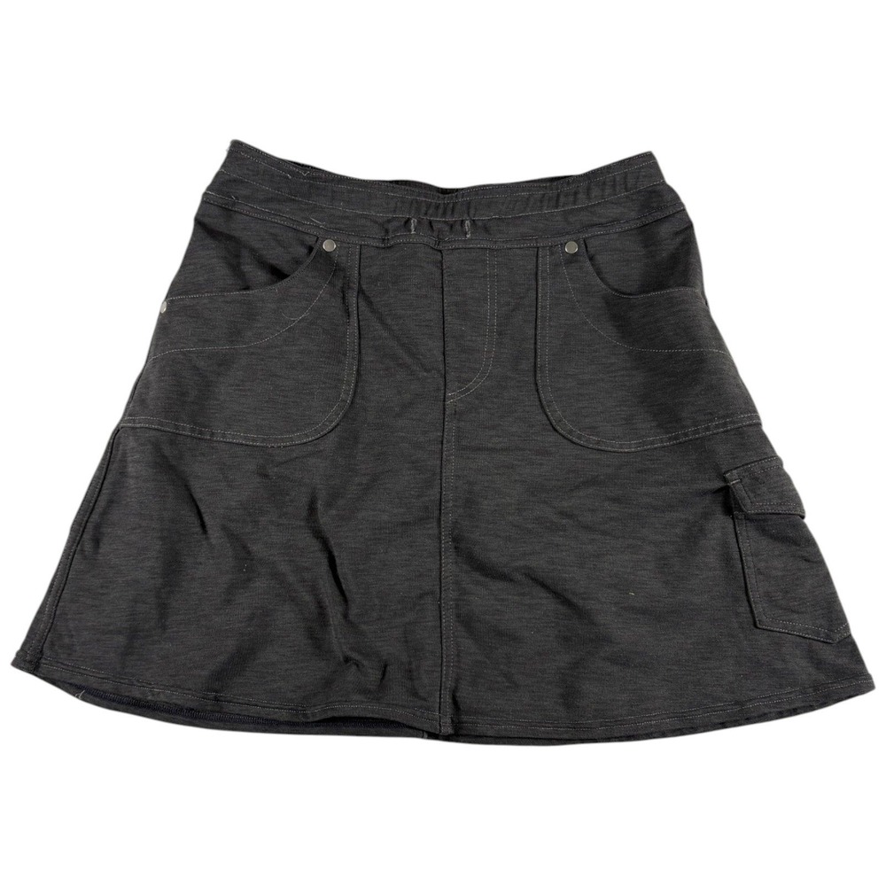Kuhl Mova Skort Women XS Heathered Dark Gray Stretch Cargo Pocket Hiking Outdoor